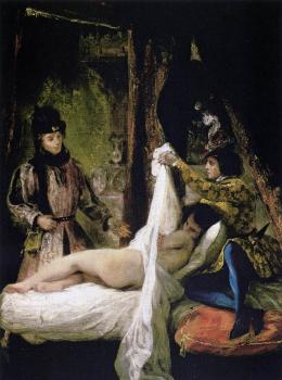 Eugene Delacroix : Louis d'Orleans Showing his Mistress